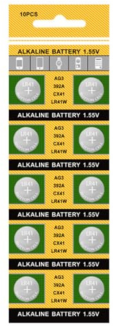 Morain Lot de 20 piles bouton AG3/736/LR41 pour montres et jouets - Longue durée de vie