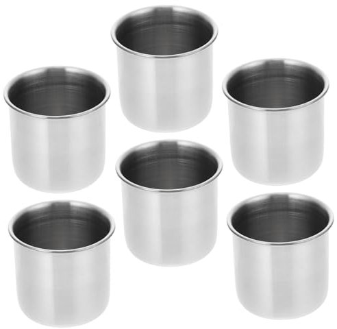PRETYZOOM 6piezas Vasos Medidores De Vaso Metálico Para Medicina Acero Inoxidable Herramienta De