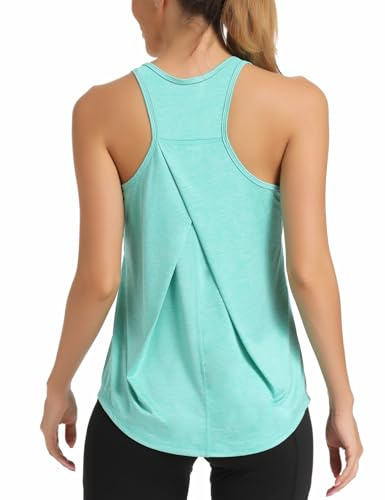 Dawnrole Gym Tops für Frauen ärmellose Yoga Fitness Shirts Racerback Sport Top Frauen