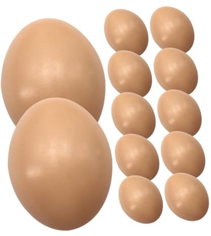 YARNOW 12 Pezzi Uova Finte Vuote Per Decorazioni Pasquali Verniciabili Per Pasqua Fai Da Te Artigianali Per Addobbi Di Festa