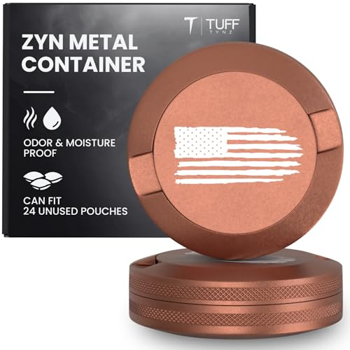 TuffTynz - Premium Aluminum Organizer with Dual Compartment Design | Moisture Proof with Secure Seal, Compact and Pocket-Friendly modern design | Pouch Container for storage with Pouch Tin