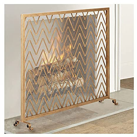 Grille de Protection pour cheminée, Grille de Protection en Fer forgé Robuste, 80 cm de Haut, Grille métallique pour cheminée, Protection Contre Les