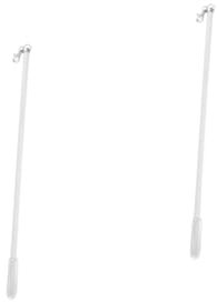 2 bastoni per tende in lega di alluminio, tiranti manuali per tende senza fili, piccoli pali in metallo per una facile spinta e tirare, ideali per tende e tende