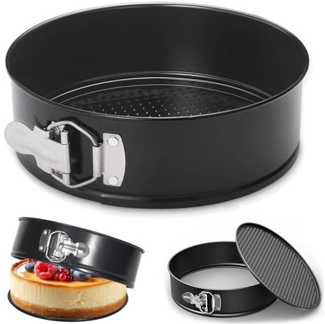 huipinghu 16 cm Springform Cake Tin 6 Inch Non Stick Cake Pan Removable Bottom Leak Proof Cheesecake Tin for Baking Brownies Cheesecake Gateaux Pie (6inch - 16cm)