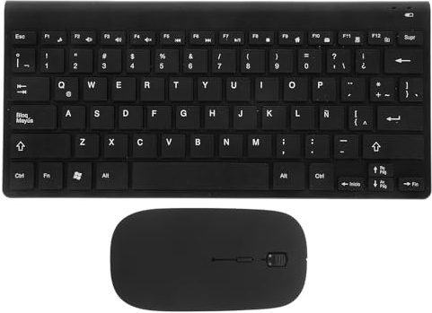 CLISPEED Wireless Keyboard Mouse Combo with Resin Material Wireless Connectivity Office Computer Accessory with Mouse Ergonomic Design for Home and Work Use