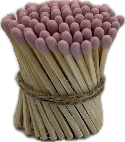 LumenLux Small Pink Matches, Pack of 100 1.95 Inch Matches