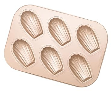 TOWARDSNAN Moule à madeleine en acier au carbone 6/12 cavités en forme de coquillage avec revêtement anti-adhésif Plateau à dessert Cuisine Essentiel Moule de cuisson de qualité alimentaire