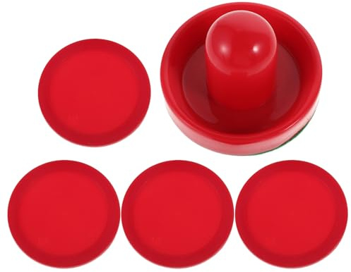 BESPORTBLE Set di Battitori Tondi in Velluto e Scorrimento Fluido Controllo Migliorato in Abs Disco da Hockey da Tavolo per Partite Amichevoli e Riunioni Familiari