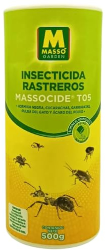 Insecticida Rastreros Massocide T05 500 g MUY EFICAZ – Polvo Contra Hormigas, Cucarachas, Pulgas, Garrapatas y Ácaros del Polvo, Uso Interior y Exterior, Permetrina 0,5% | Nexum Market