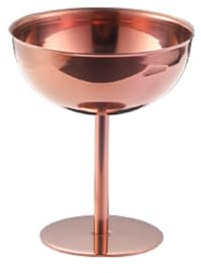 Stainless Steel Stemmed Coupe Serving Cups for Party Tables, Dessert Displays, Fruit Presentations, Drinks, Metal Dessert Serving Cups, Party Fruit Display with Legs, Shallow Bowl Container Table
