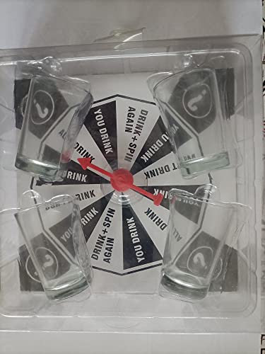 Ootb Drickspel, snurra en drink med 4 glas.