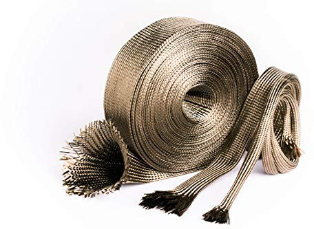 Balconi Performance Gaine ignifuge en basalte, diamètre 5 mm, technologie aérospatiale pour isolation thermique extrême, protection anti-feu Produit fabriqué en Italie. Bobine de 5 mètres.
