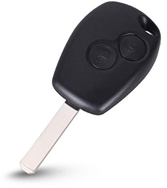 Schlüssel für Renault Clio 3 Kangoo Master Modus Trafic Twingo Wind | 2 Tasten | Fernbedienung Autoschlüssel