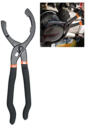 CNWOOAIVE 12 '' Ölfilterschlüssel Ölfilterzange, Ölfilter-Entfernungswerkzeug mit rutschfesten Griff