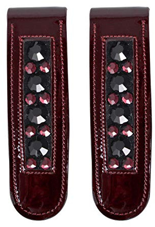 ARBO-INOX Sattelschmuck Sporenriemen Stiefelclip Kollektion Bordeaux (Stiefelclip)