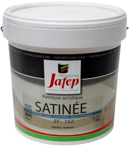 Pittura acrilica satinata bianca SF152 14L Jafep