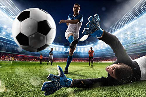 Muralo Fotomural autoadhesivo 450 x 300 cm, diseño de estadio de fútbol juvenil y balón de fútbol