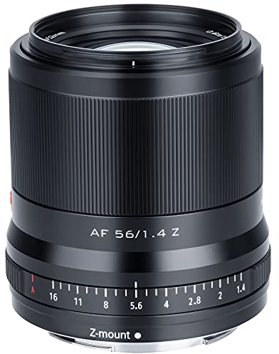 VILTROX 56mm F1.4 Z APS-C Objetivo Enfoque automático Motor progresivo Soporte de control ocular Objetivo Prime Retrato para Nikon Z Mount Zfc Modelo Z5 Z6 Z7 Z50 Z6Ⅱ Z7Ⅱ
