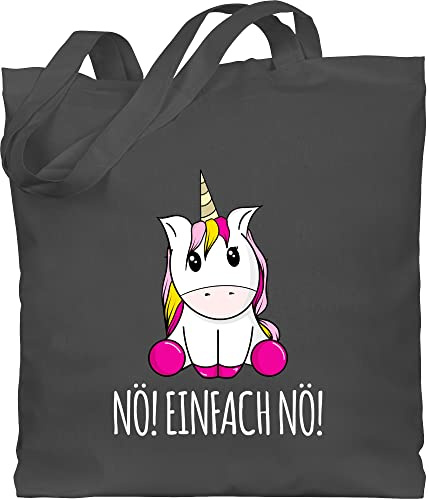 Shirtracer - Baumwolltasche - Einhörner - Taschen - Nö Einfach Nö Einhorn
