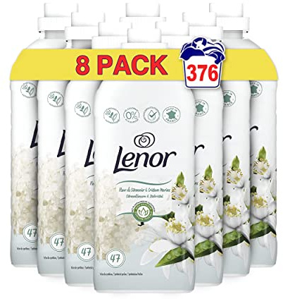 8-pack – Lenor sköljmedel flytande – citronblomma och havskristall – 987 ml/47 tvättar
