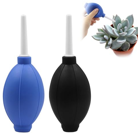 Soffietti per Fotocamera, Pompa Soffiatore Polvere, Pompetta per Pulire, Soffiatore Professionale Pompetta, per Pulire Fotocamere, Reflex, Obiettivi, Auto, Tastiere e Altri Strumenti, Nero e Blu