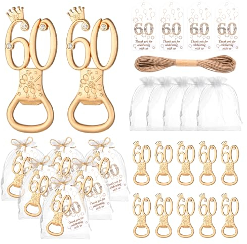 Wxzumg 50Pcs 50th Birthday Bottle Opener Set 50th Birthday Party Favors 50th Golden Bottle Openers Personalized Party Favors Wedding Anniversaries Souvenirs Favors For Guests Party
