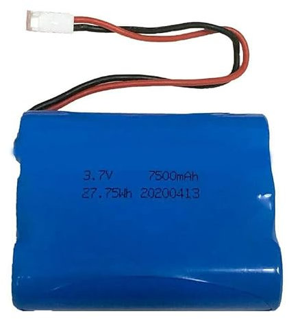 SXYKXYDL Batería de Repuesto Recargable de Iones de Litio 18650 de 3,7 V, 7500 mAh y 27,75 WH con Conectores MTA-100 de 2 Pines.