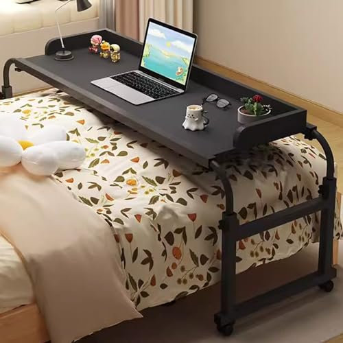 Beistelltisch, höhenverstellbar, Lebensmitteltablett, Schreibtisch, Rolltisch, medizinischer Tisch, Computertisch, Überbetttische mit Rollen, Rollbett, Bartisch, mobiler Schreibtisch mit verstellbarer