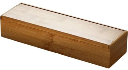 Caja De Madera para Cubiertos, Caja para Palillos De Cocina con Tapa, Organizador De Cajones para Utensilios, Caja para Cucharas Y Vajilla, Caja De Almacenamiento para Cubiertos.