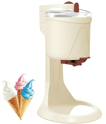 Gelatiera, Macchina Ice Cream Soft, Mini Gelatiera Domestica Con Cestello Pre-Congelato, Ice Cream Soft Casalingo E Dessert Ice Cream Fatto in Casa