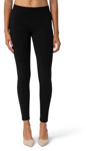 No nonsense Women's Leggings - Soft Cotton Pant for Women, Comfortable & Perfect for Layering, Gentle Elastic Waistband, Black, XX-Large