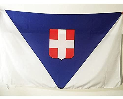 AZ FLAG Drapeau Département de la Savoie 150x90 cm Polyester 100D Fourreau | Usage intérieur et extérieur Drapeau décoratif savoyard coutures doubles et bords renforcés avec fourreau pour mât