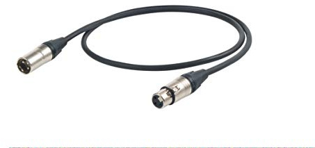 Proel eso255lu05 esot Eric cavo audio (3 poli XLRM a 3 poli XLRF, connettori neutrik, 0,5 m, NC3FXX-hpc250 NC3MXX) Nero