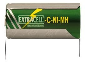 BATTERIA RICARICABILE NI-MH C MEZZA TORCIA 1,2V 4000mAh LAMELLE A SALDARE