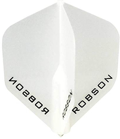 Robson Plus Dart Flight Standard Flight zum Aufstecken sehr Robust Lange haltbar (Klar)