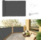 SUNNY GUARD Brise Vue Balcon 100x500cm Cache Vue Balcon,Protection UV,Coupe-Vent et Imperméable,pour Terrasse Jardin Balcon Patio,avec Attaches de câble,Anthracite