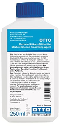Otto-Chemie Lisseur pour lisser les mastics en contact avec le marbre et les pierres naturelles (lissant marbre 250 ml)