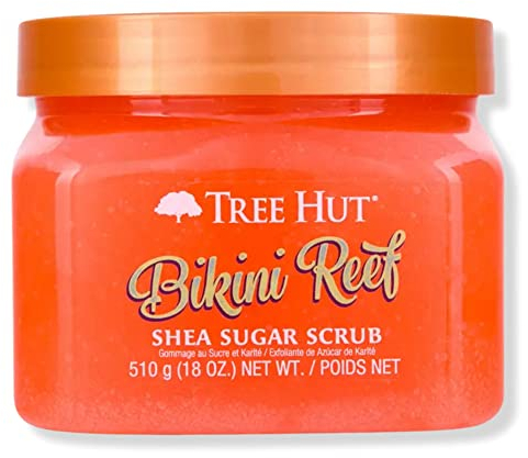 Tree Hut Bikini Reef Shea Sugar Scrub, 18 oz, Ultra Hydrating and Exfoliating Scrub for Nourishing Essential Body Care