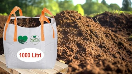 COMPOST Terriccio ORTO FRUTTA HUMUS, MIX CERTIFICATO ai sensi del D.Lgs 75/2010 orto frutta piante frutta compost (500 Litri)