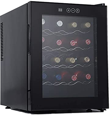 UsmAsk Cave à vin de 20 Bouteilles, Refroidisseur de vin à Double Zone, réfrigérateur, Absorption silencieuse des Chocs, Protection Contre la lumière, température constante, Pas de Brouillard