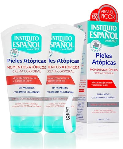 Instituto Español Eczema Cream Psoriasis Atopic Creme, Dermatitis Körpercreme für Reizungen durch Ekzeme, Creme intensive Ernährung für trockene und rissige Haut, Set 300ml