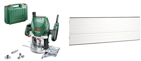 Bosch Router POF 1400 ACE (1400 watts, in case) + 1x Guide Rail FSN 70 (700 mm, Accessory for Bosch Hand-Held Circular Saws)