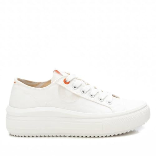 REFRESH - Zapatilla Mujer Blanco - Calzado Cómodo y Versátil - Moda Casual - Modelo 17271908 (Talla 35)