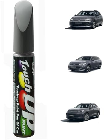 Treesiche Penna Ritocco Carrozzeria per Volkswagen, Pennarello Copri Graffi Auto, Soluzione Rapida e Facile per la Riparazione, Moonstone Grey (LA7C)
