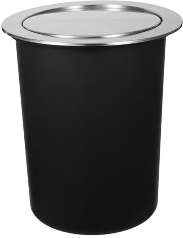 Holibanna Cestino Cucina Incasso in Acciaio Inossidabile Con Coperchio Ribalta Bidone Raccolta Differenziata Interno Per Rifiuti Alimentari Pattumiera Compatibile Con Sottolavello Design