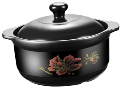 COLLBATH Cazuela De Cerámica Para Cocina Olla Cerámica Para Pollo Estofado Utensilios De Cocina Para Uso Estufa
