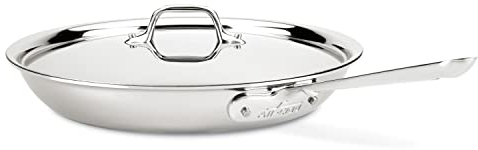 All-Clad 8701005165 Stainless Steel Fry Pan with Lid, Silver