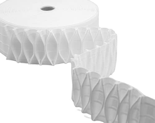 Furlanis Nastro Arricciatenda a nido d'ape N/GRA/100, 100mm x 50m