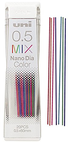 ???? Uni Mine per matita meccanica NanoDia colori assortiti 0,5 mm 20 mine
