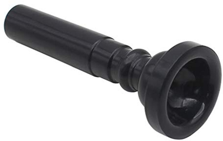 Milageto Messing Praktisches Trompetenmundstück 7C ABS Trompeteninstrument Zubehör 1PC - Schwarz